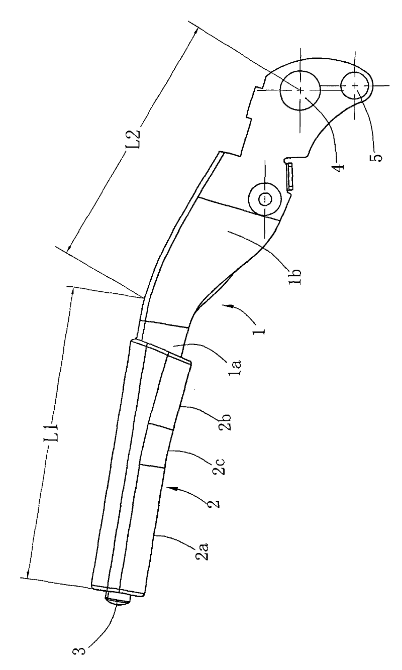 Sedan car brake rod