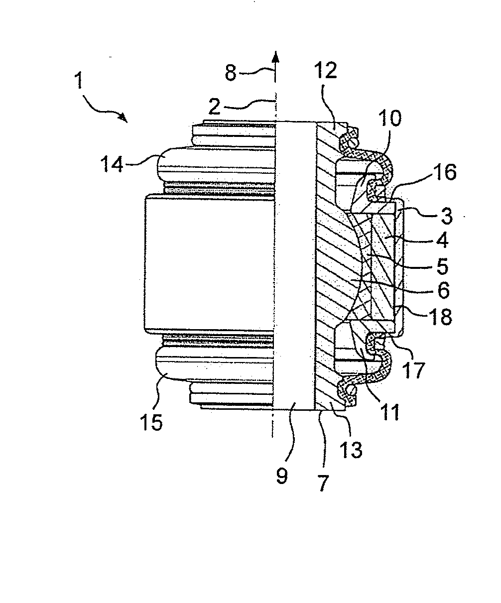 Cross-axis joint for a vehicle