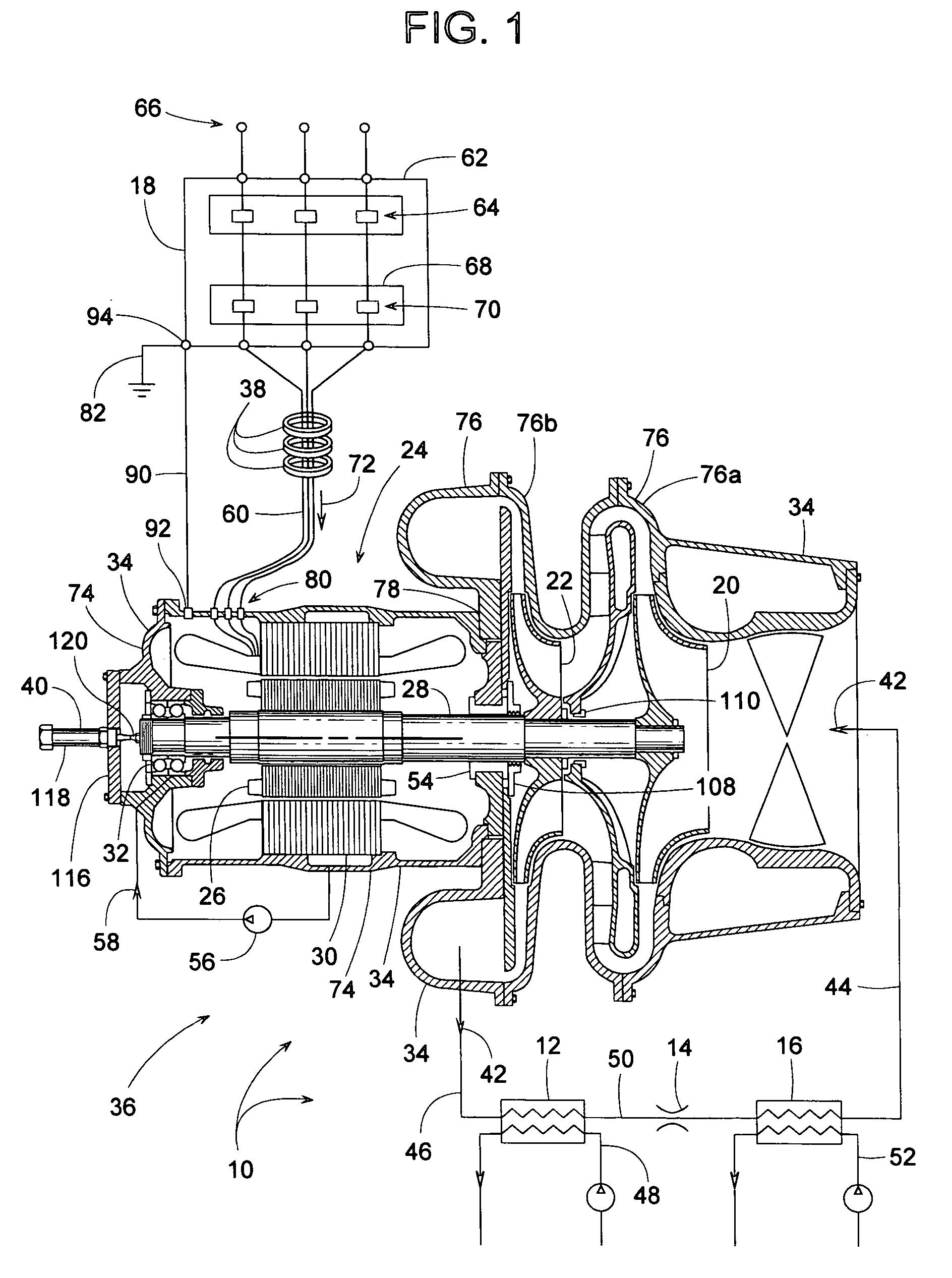 System for protecting bearings and seals of a refrigerant compressor