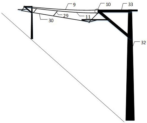 High-speed rail overhead line system fault optical fiber detection device