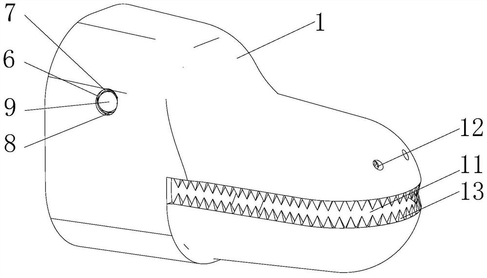 A blinking mechanism for simulated dinosaurs