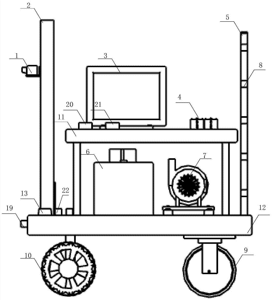 Greenhouse-applied autonomous navigation intelligent variable-amount-of-mist spraying system and a control method thereof