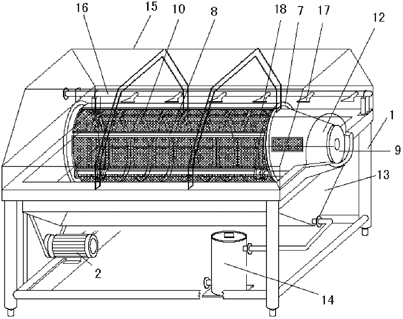 Method and device for continuously removing cell/bacterial lysis floccules