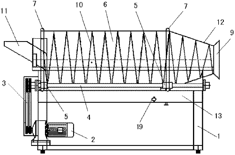 Method and device for continuously removing cell/bacterial lysis floccules