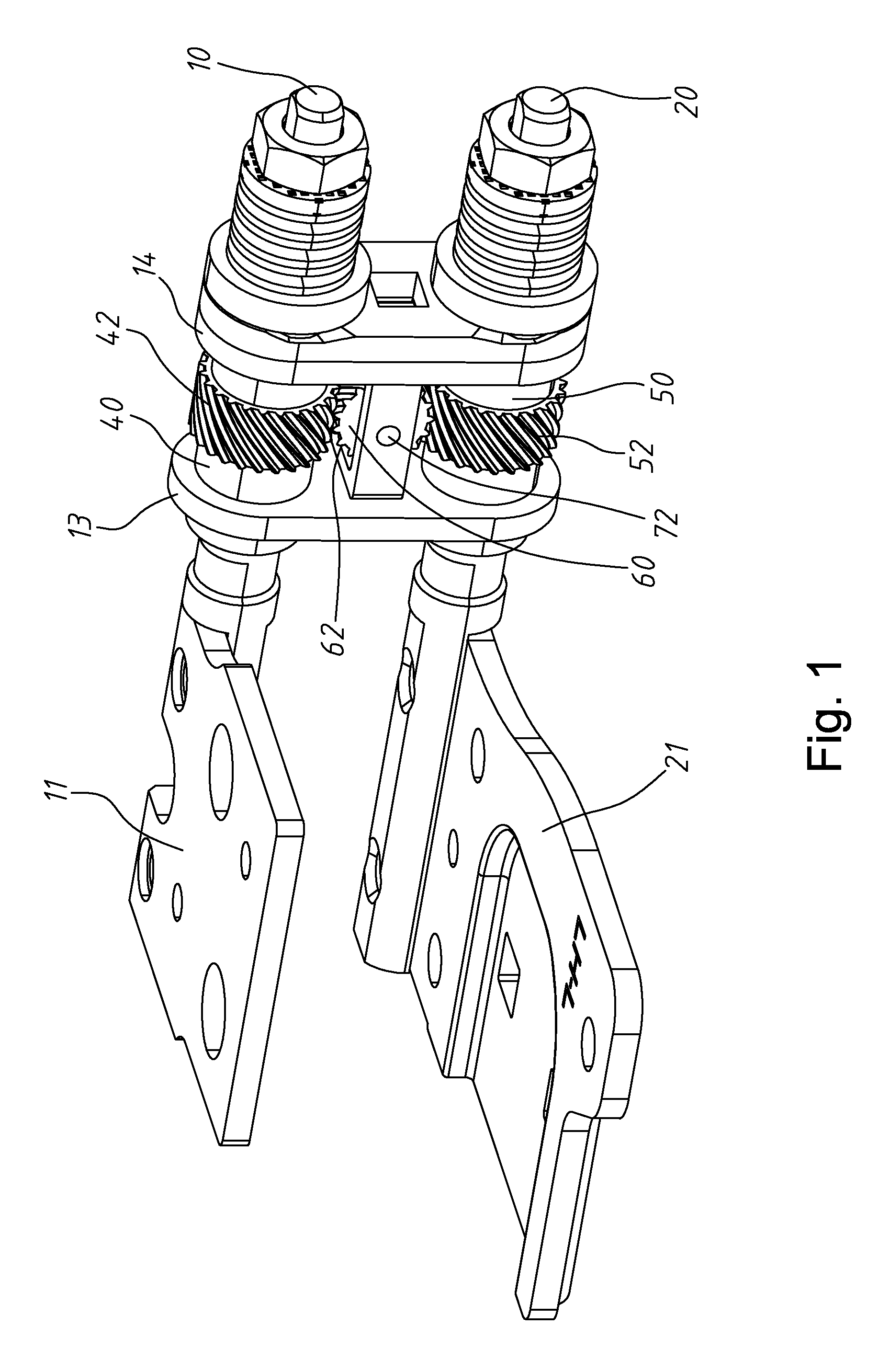 Transmission mechanism for dual-shaft hinge