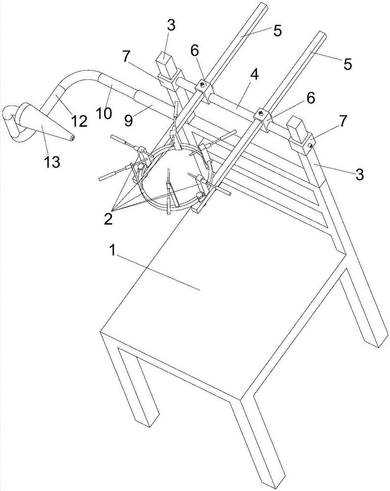 System for assisting head precision surgery positioning