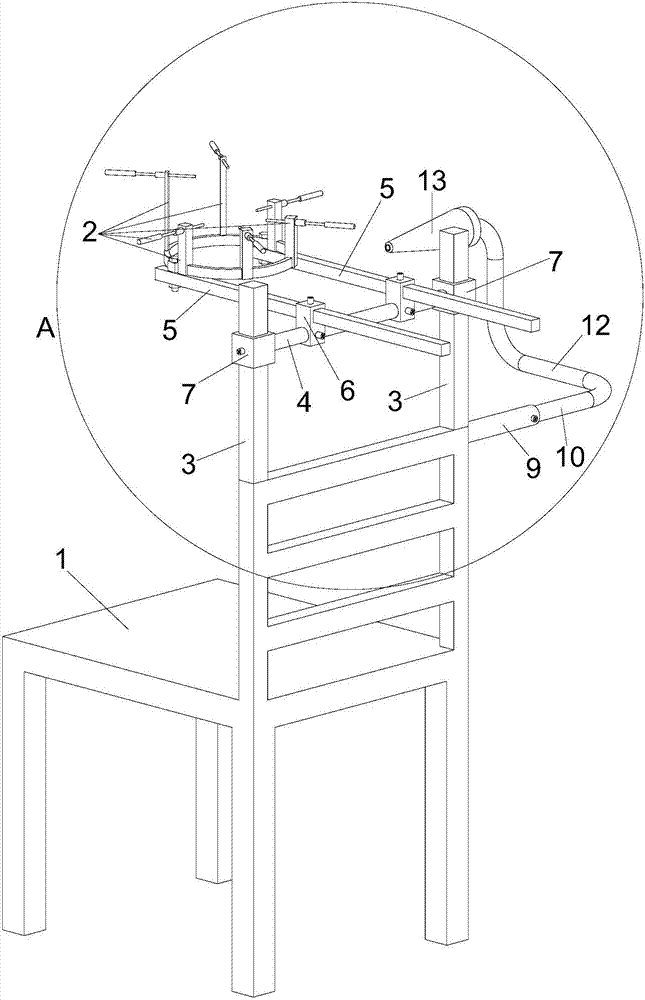 System for assisting head precision surgery positioning