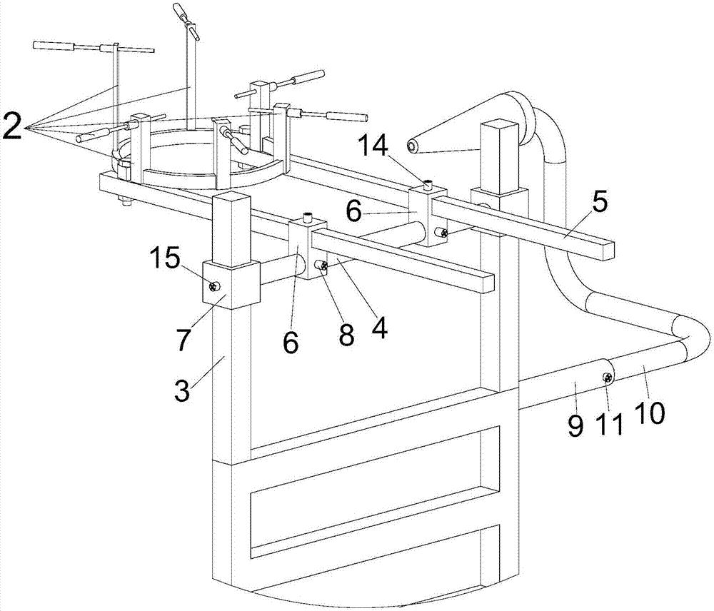 System for assisting head precision surgery positioning