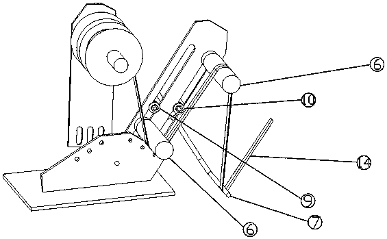 A detection device and control method for intermediate rubber for knitting machines