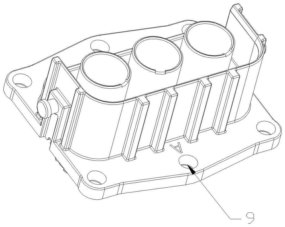 An anti-warping structure for injection molded parts