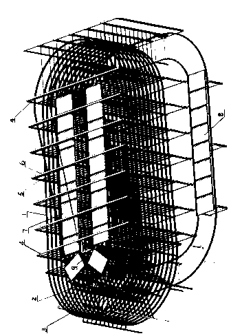 Double-helix circulating laminating drying device