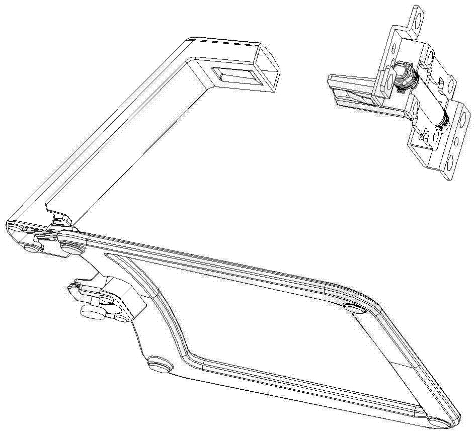 Improved supporting frame for stand column top wedge insertion and extraction quick release mechanism