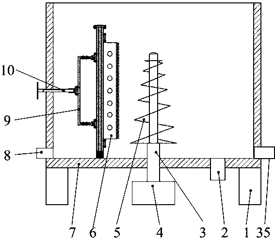 Tank-body-structure-variable D-type pulping equipment based on multi-class turbulence