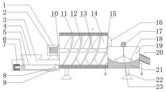 Novel tea leaf stirring-frying machine