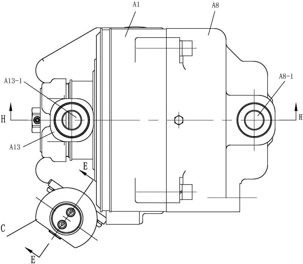 Band type parking brake cylinder of vehicle