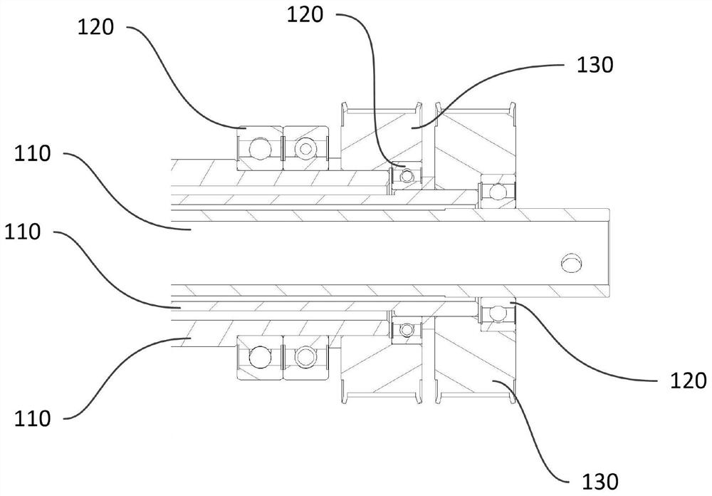 Multi-stage transmission shaft device and system