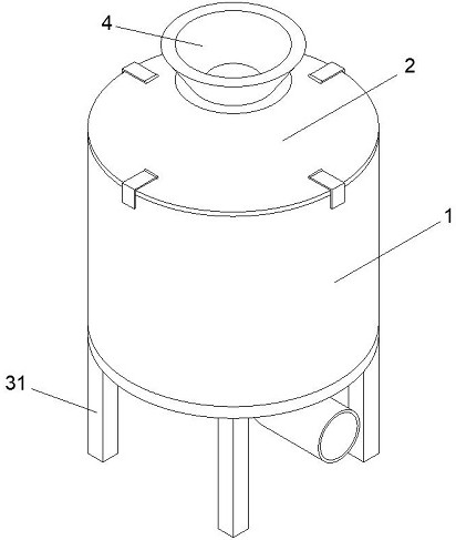 Modification device of modified bentonite for algae removal