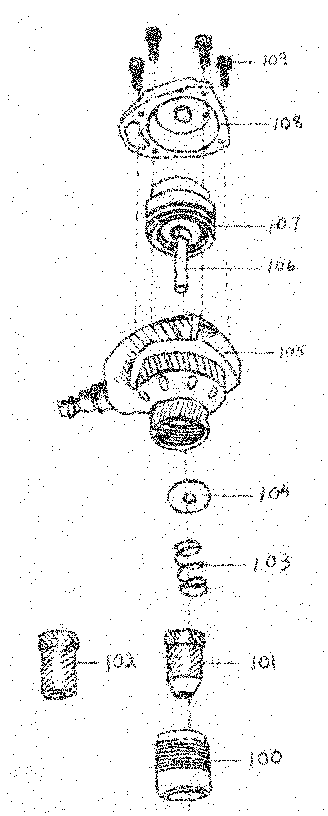 Tapered guide bushing for reciprocating driver and tool incorporating same