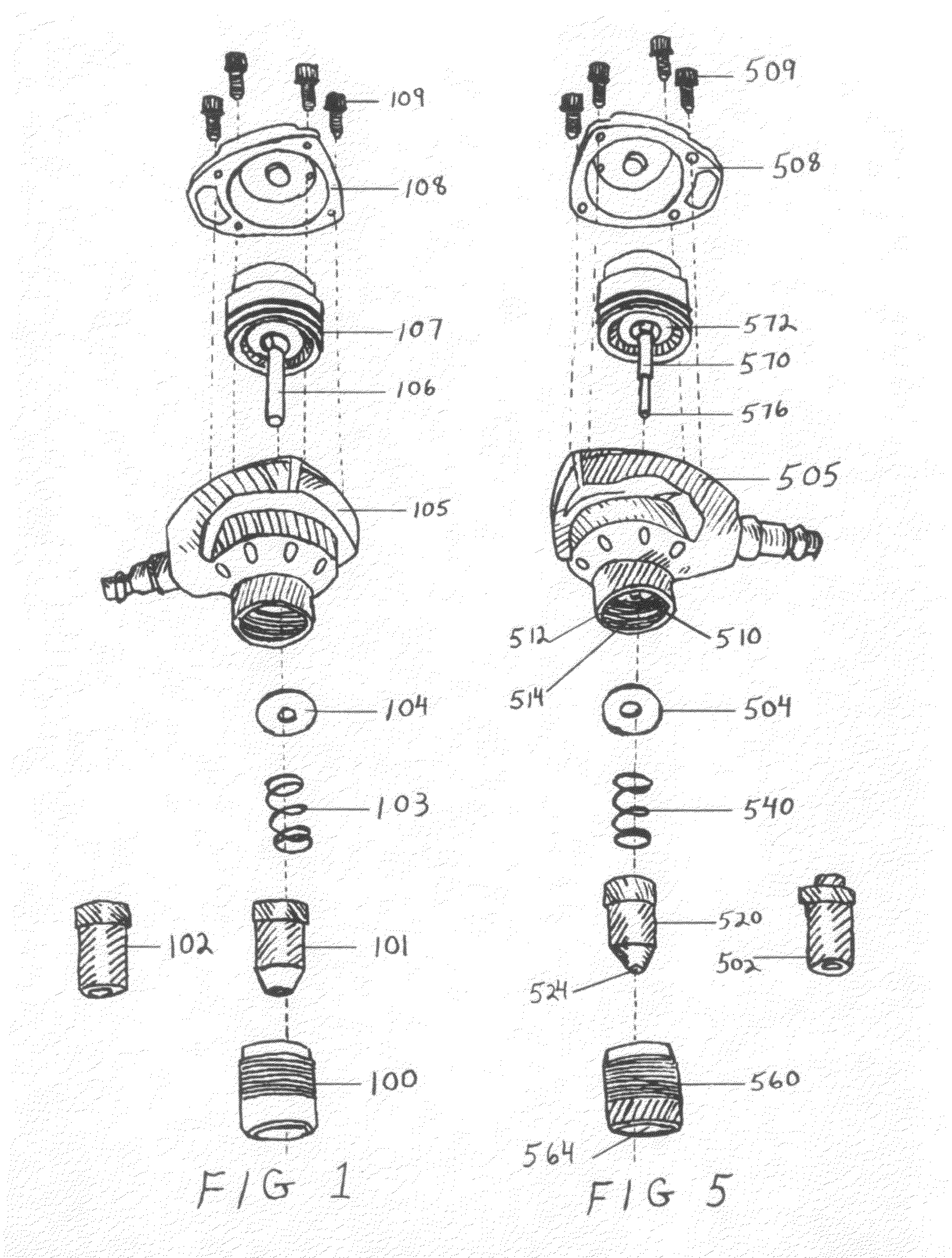 Tapered guide bushing for reciprocating driver and tool incorporating same
