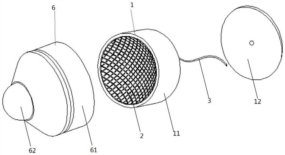 A magnetically compatible brain ultrasonic stimulation device and its manufacturing method