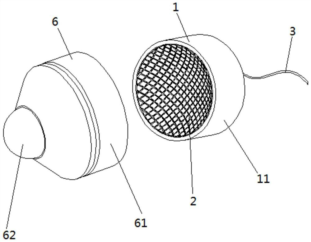 A magnetically compatible brain ultrasonic stimulation device and its manufacturing method