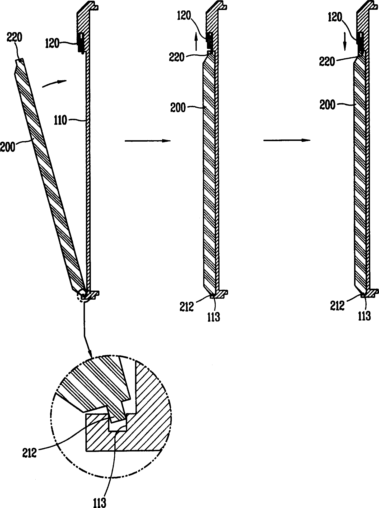 Battery jointing structure of mobile communication terminal