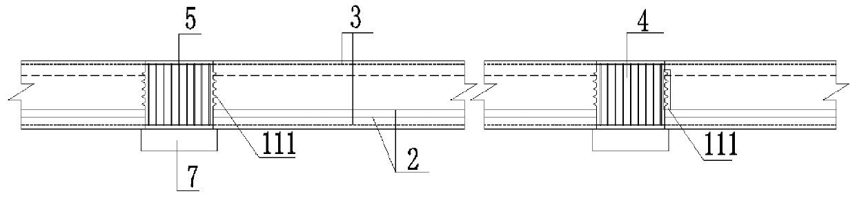 Prestress assembled rail beam for stations and construction method thereof