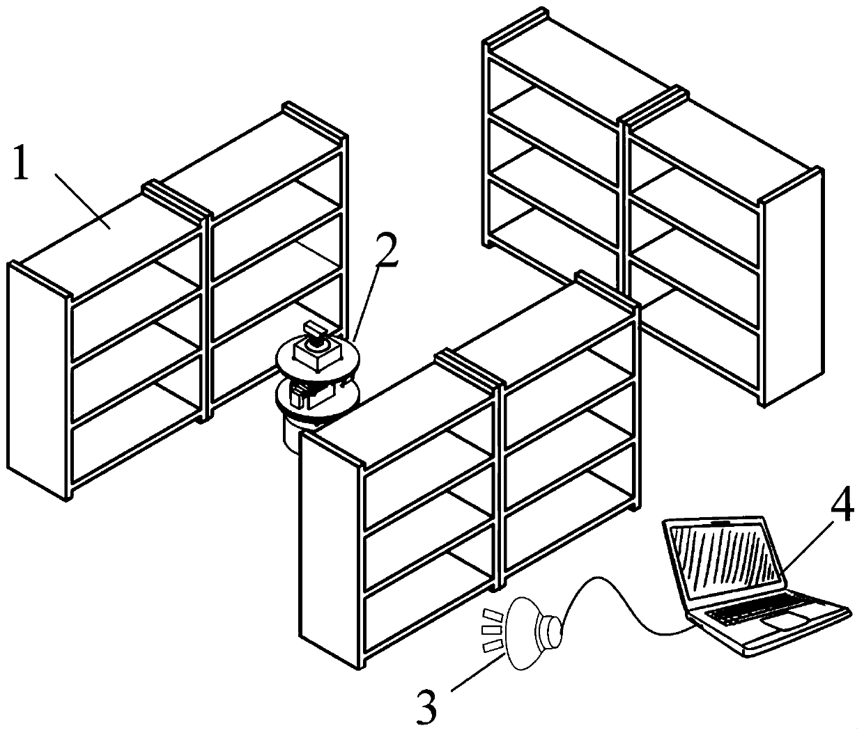 A kind of intelligent detection device for shelf shortage and detection method thereof