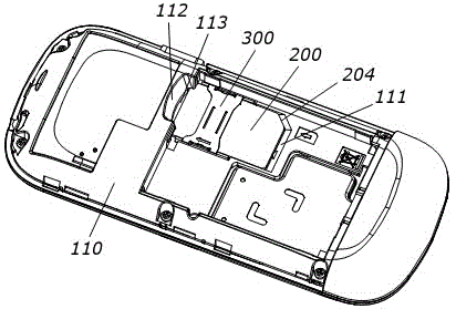 Mobile phone and structure thereof for preventing SIM card from being taken out