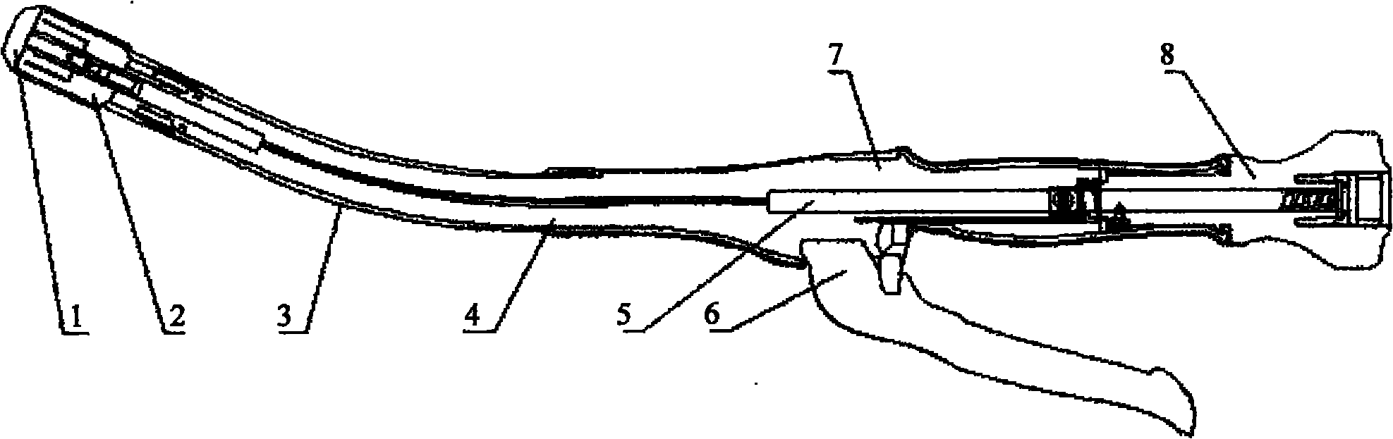 Side-falling nail-supporting seat components and anastomat using side-falling nail seat components