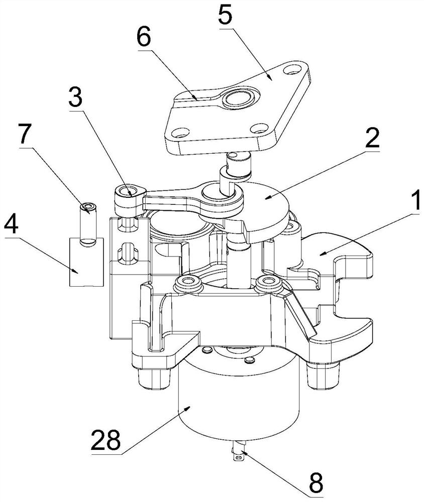 Crankshaft mechanism of a double-supported piston compressor and piston compressor