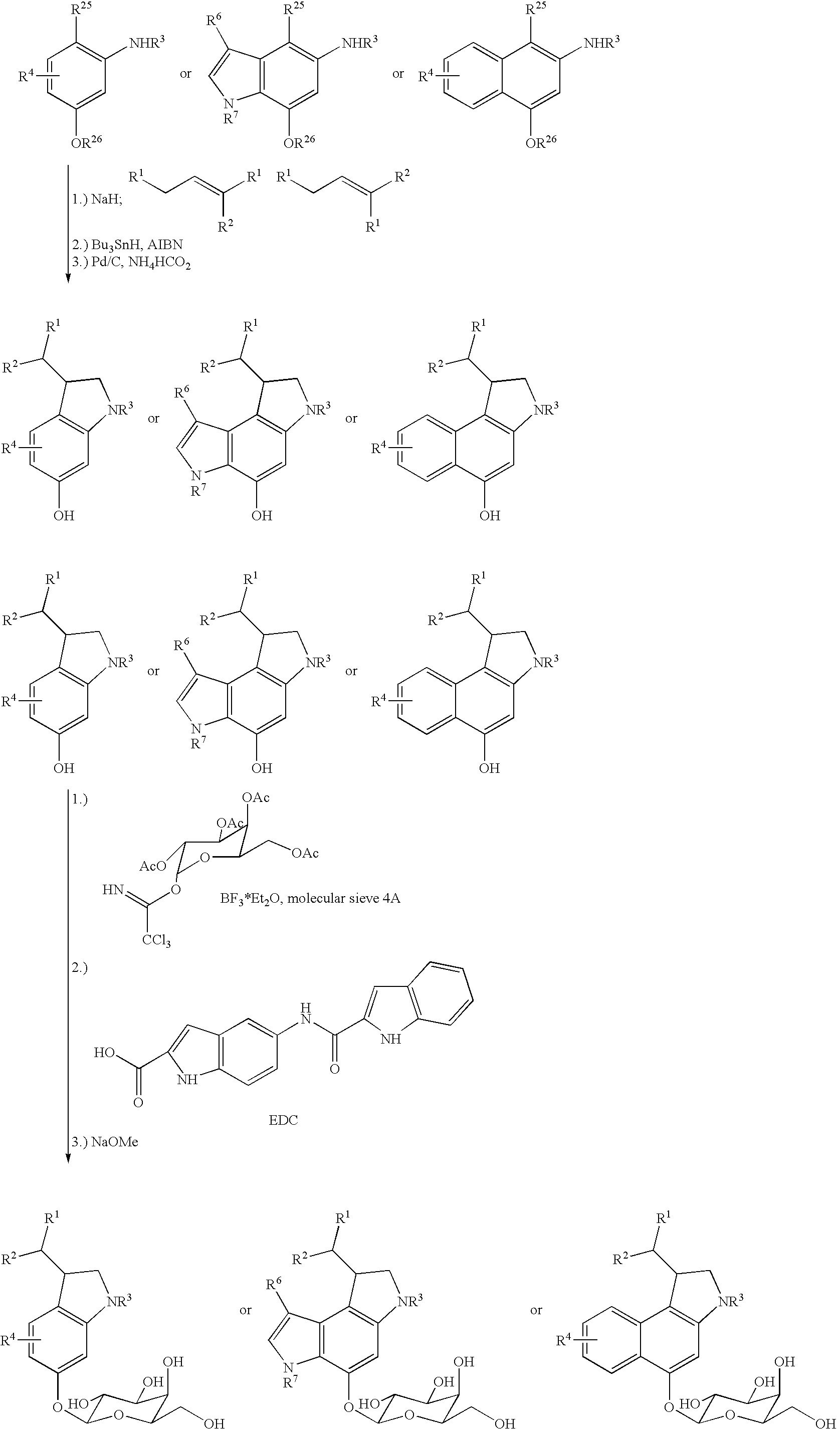 Novel prodrugs von 6-hydroxy-2,3-dihydro-1h-indoles, 5-hydroxy-1,2-dihydro-3h-pyrrolo[3,2-e]indoles and 5-hydroxy-1,2-dihydro-3h-benzo(e)indoles as well as of 6-hydroxy-1,2,3,4-tetrahydro-benzo[f]quinoline derivatives for use in selective cancer therapy