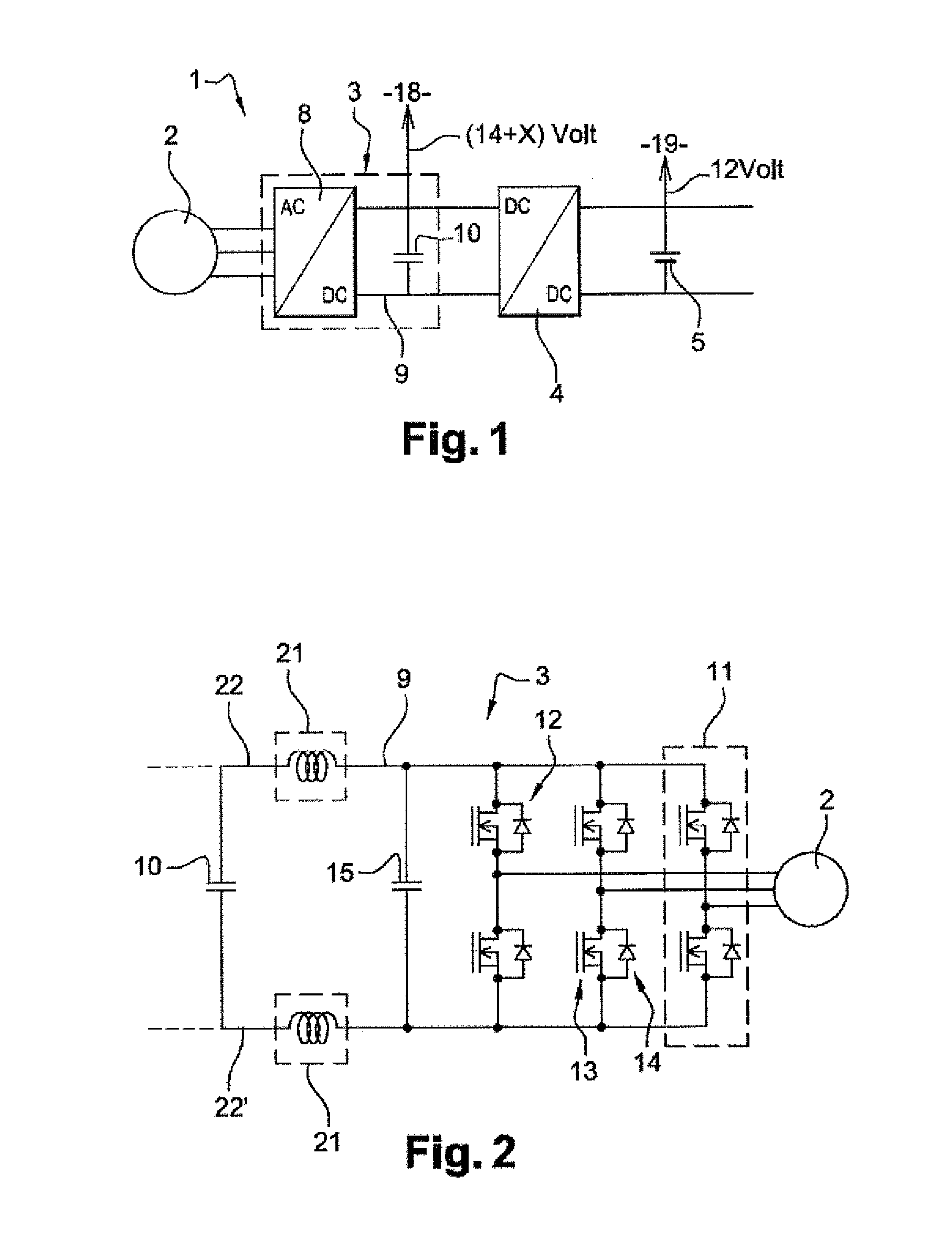 Power subassembly for micro-hybrid system in an automobile