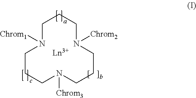 Chromophoric structures for macrocyclic lanthanide chelates