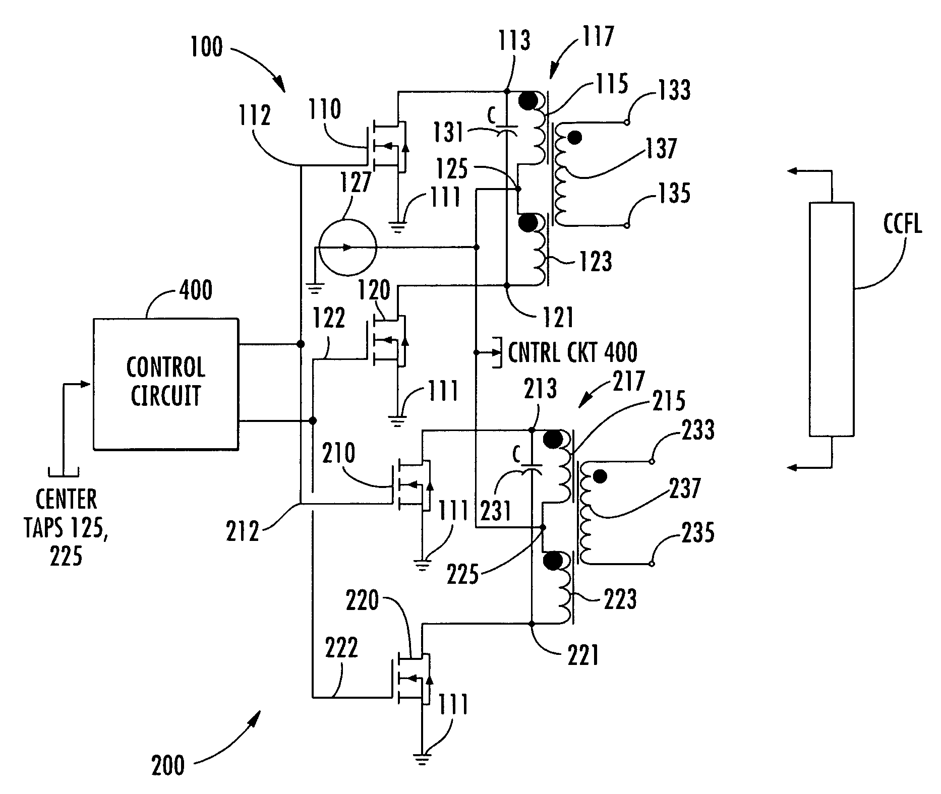Architecture for achieving resonant circuit synchronization of multiple zero voltage switched push-pull DC-AC converters