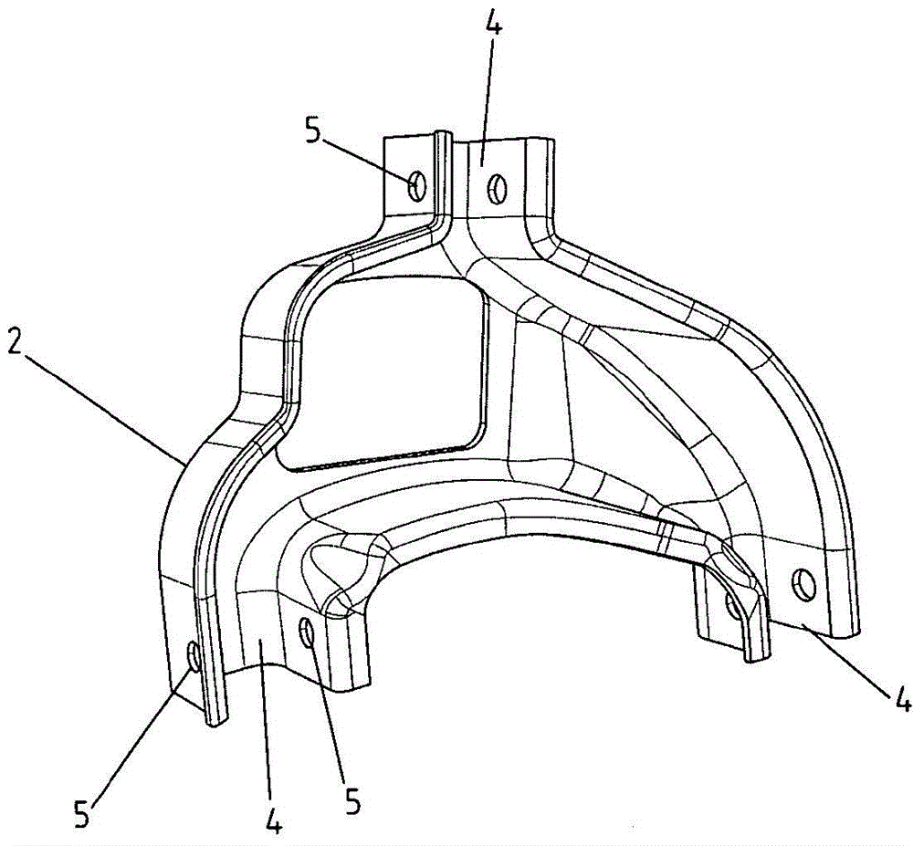 Wheel carrier for multi-link axles for mounting on a motor vehicle