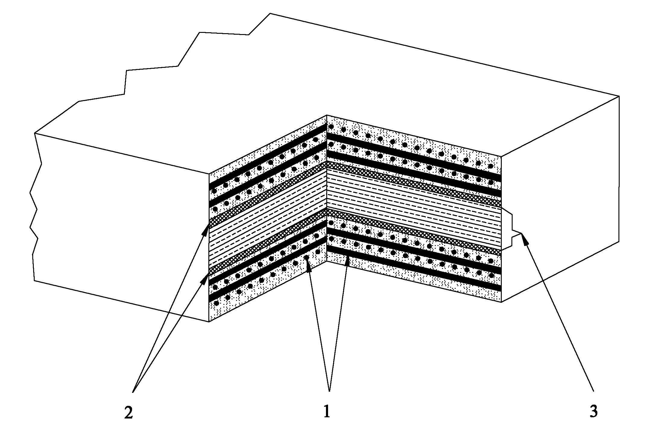 Building template reinforced by composite of continuous fiber plastic coated belt material and preparation method thereof