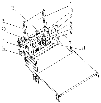 Square-bale hay palletizing device