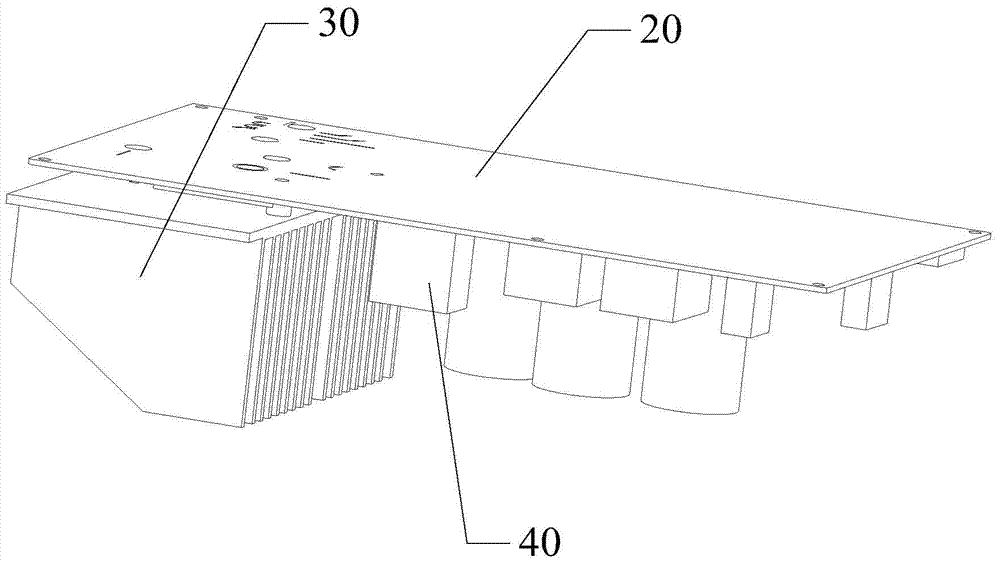 Horizontal resistors, inverted controllers and air conditioner outdoor units