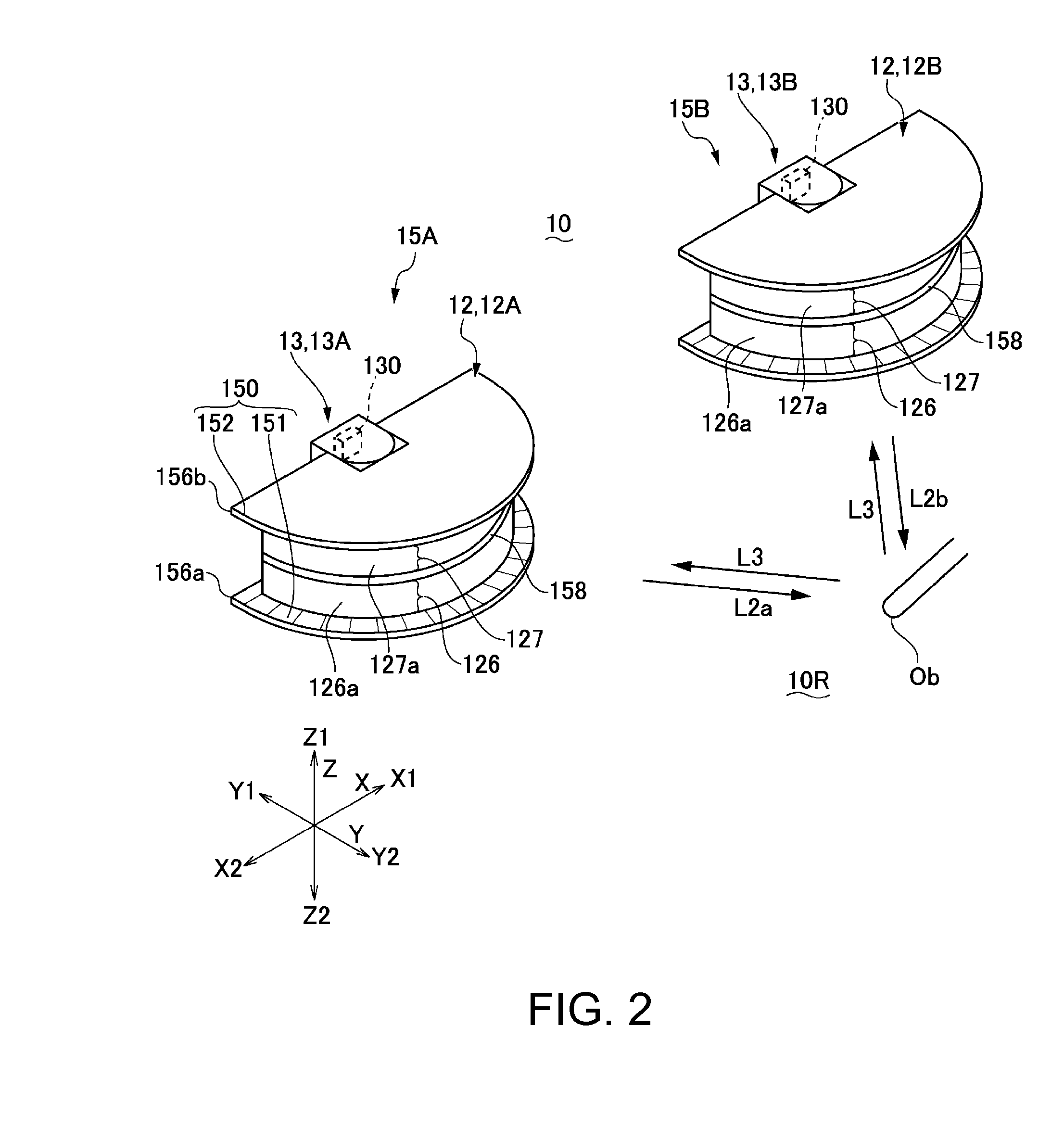 Optical position detection device, optical position detection system, and display system with input function