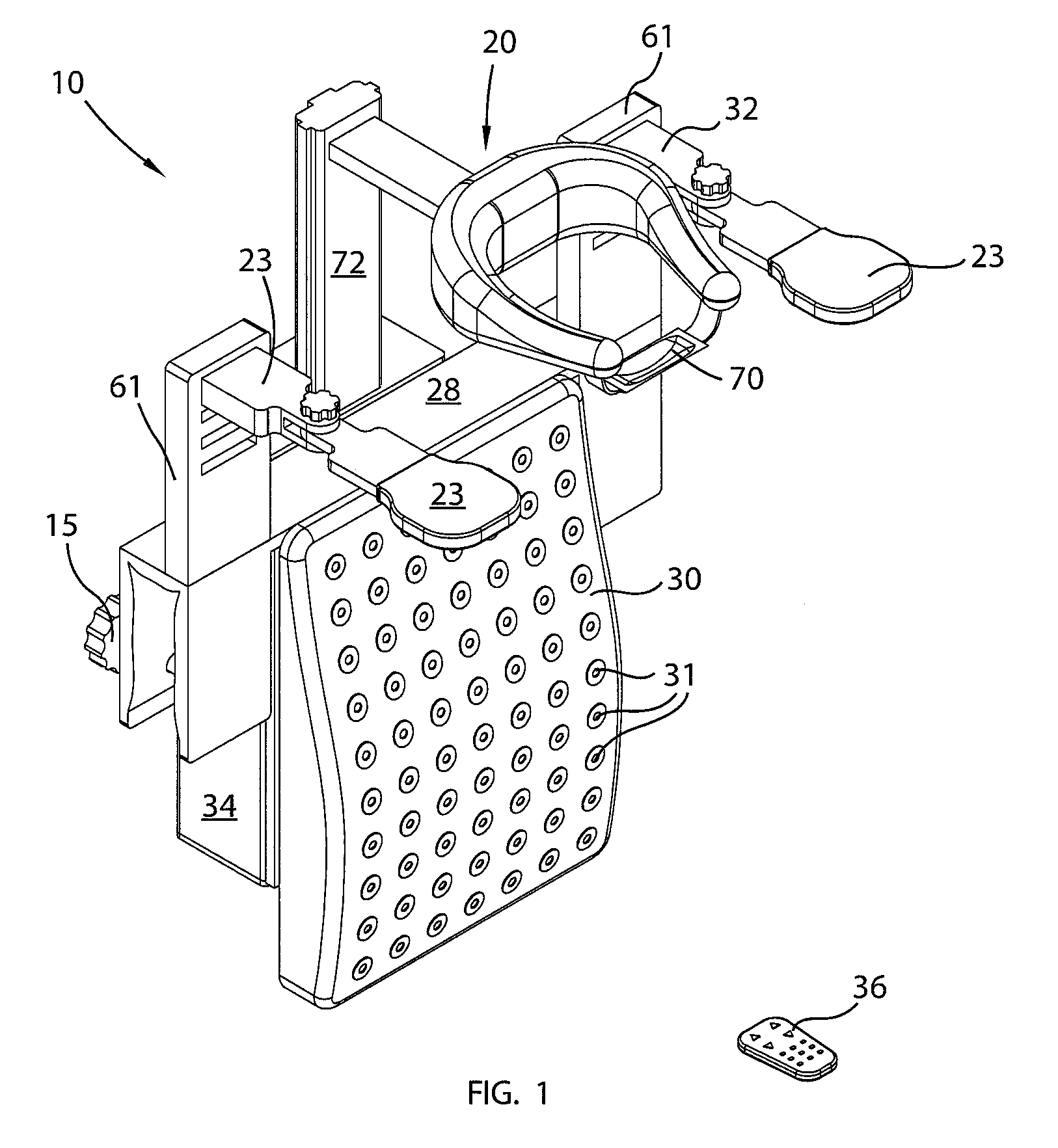 Traction device and associated method for increasing intervertebral space and lengthening the spine