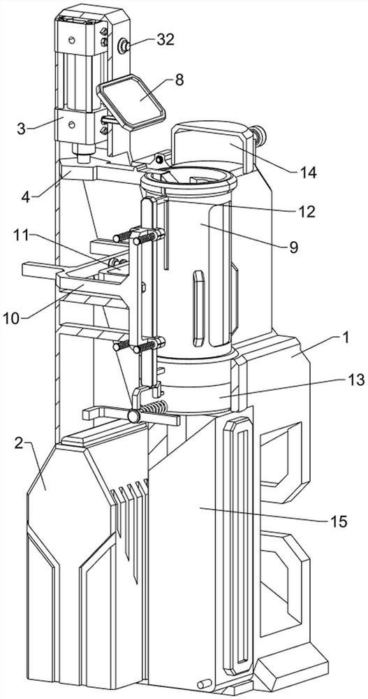 Pressure detection device for automobile shock absorber processing