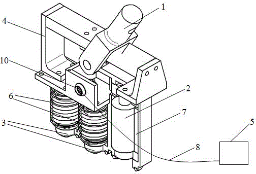 Portable intelligent electronic wall-tapping and roof-knocking apparatus