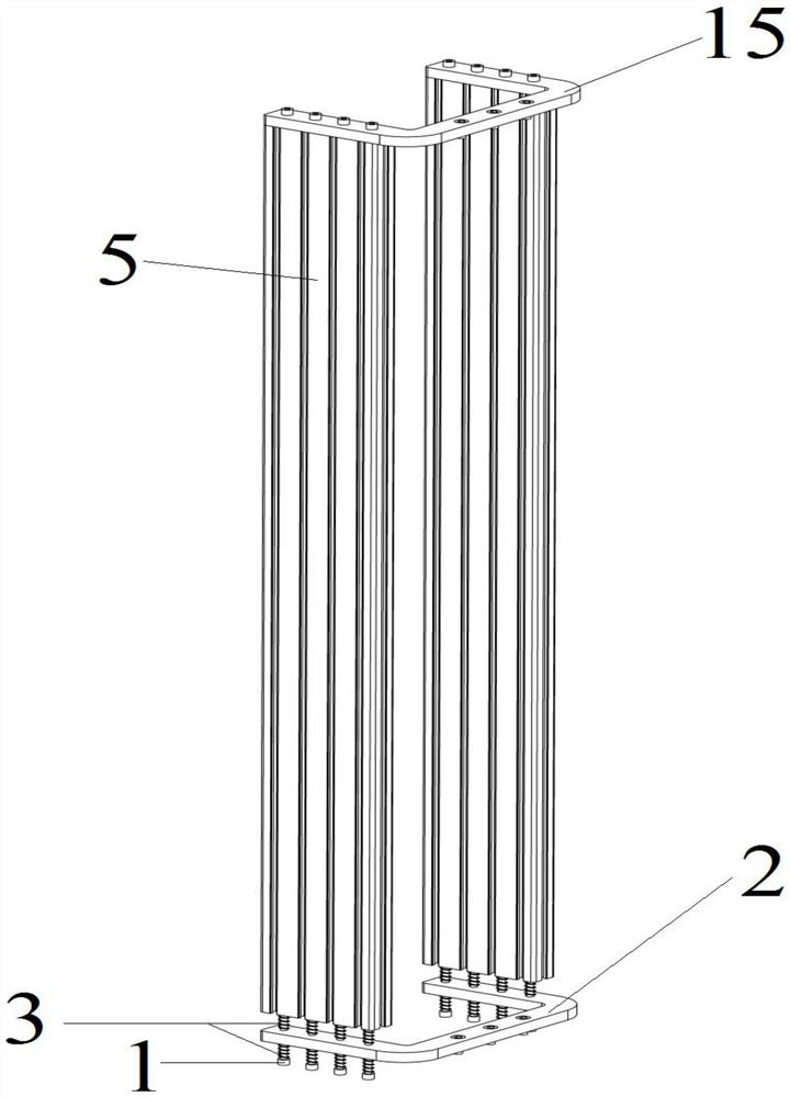 Device for eliminating deformation interference of testing machine frame