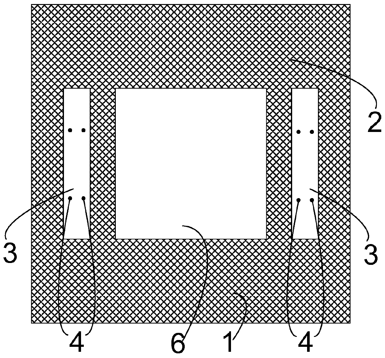 Light curtain target frame body