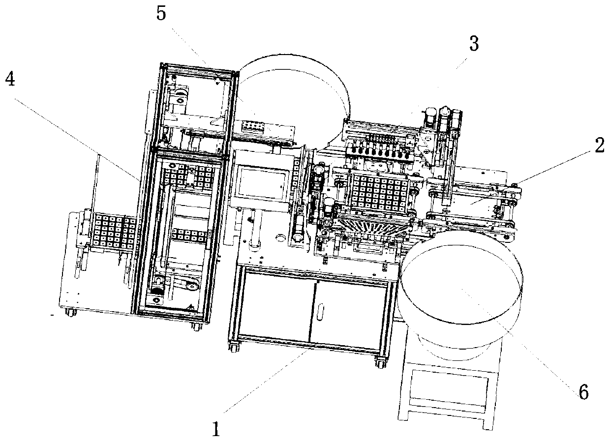 Feeding and fine arranging assembly machine for evaporator radiating fins and feeding and fin arranging method thereof