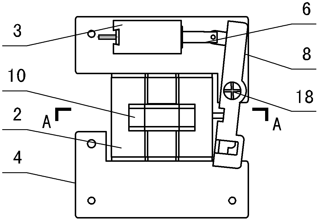 Central locked straight running alternating-current contactor