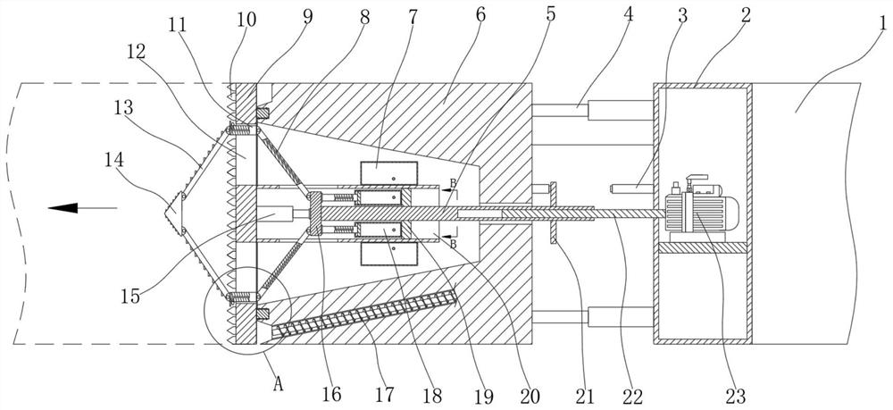 Tunneling mechanism suitable for shield tunneling machine head