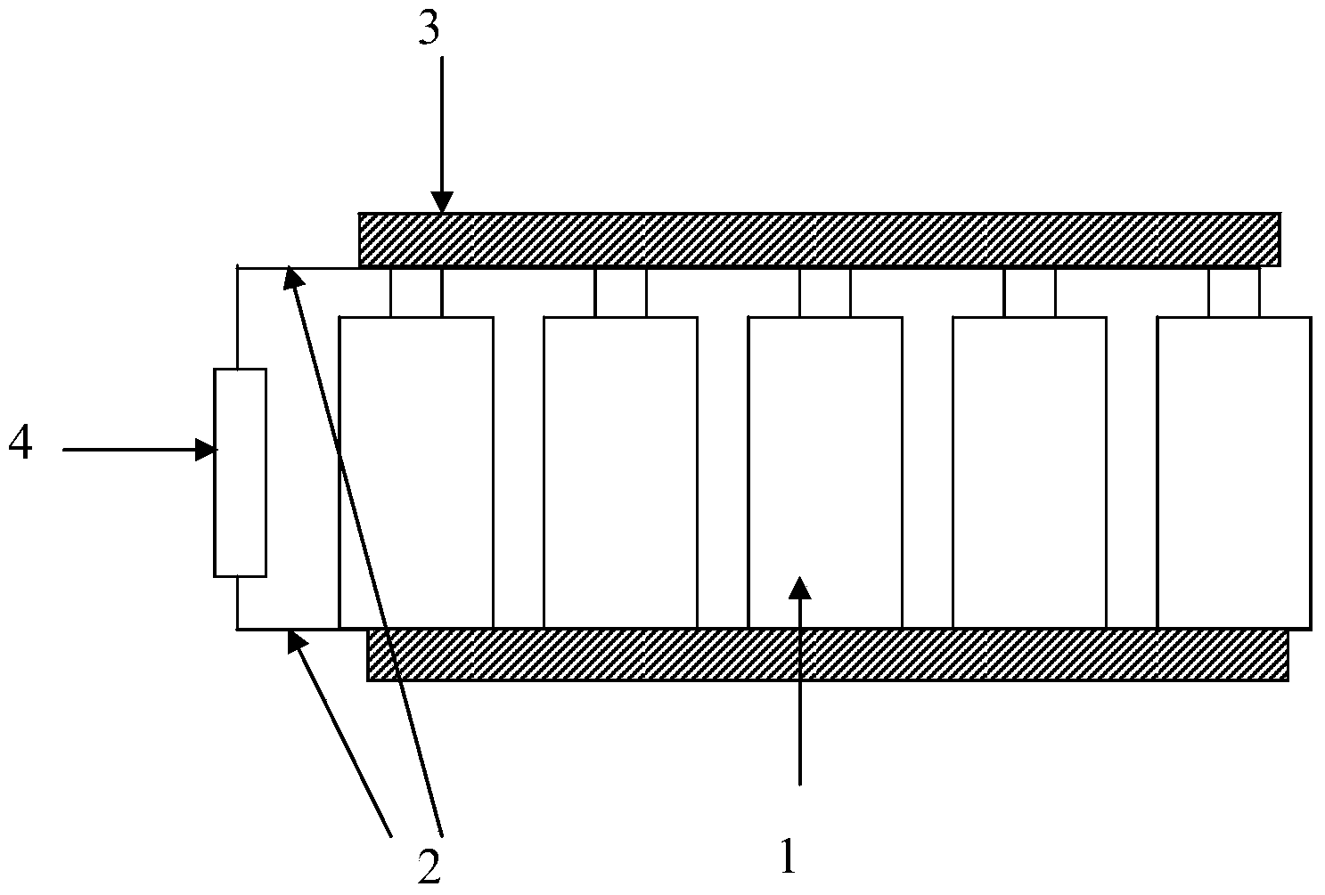 Cylindrical lithium ion battery pack and combination method thereof