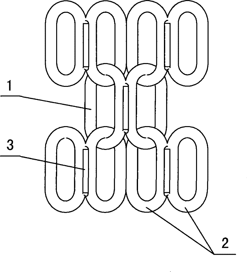 Metal chain cloth for preventing bullet and knife